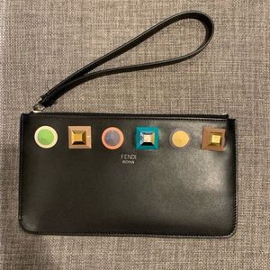 Fendi Studded Wristlet